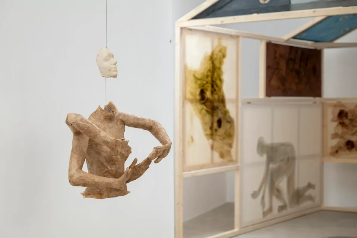 Triangle reshapes the O of my mouth installation view 13