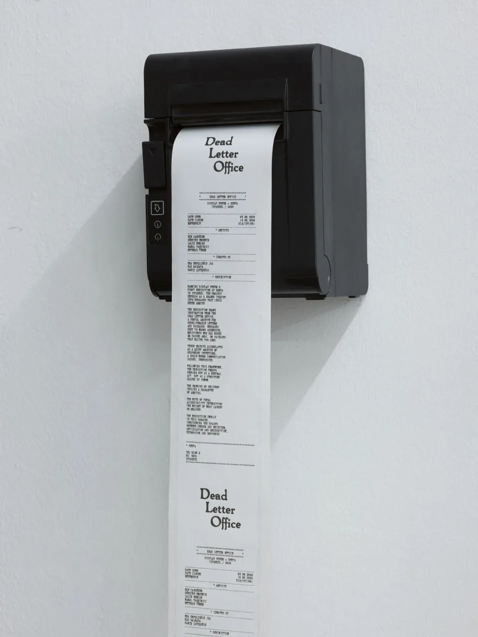 DEAD LETTER OFFICE installation view 4